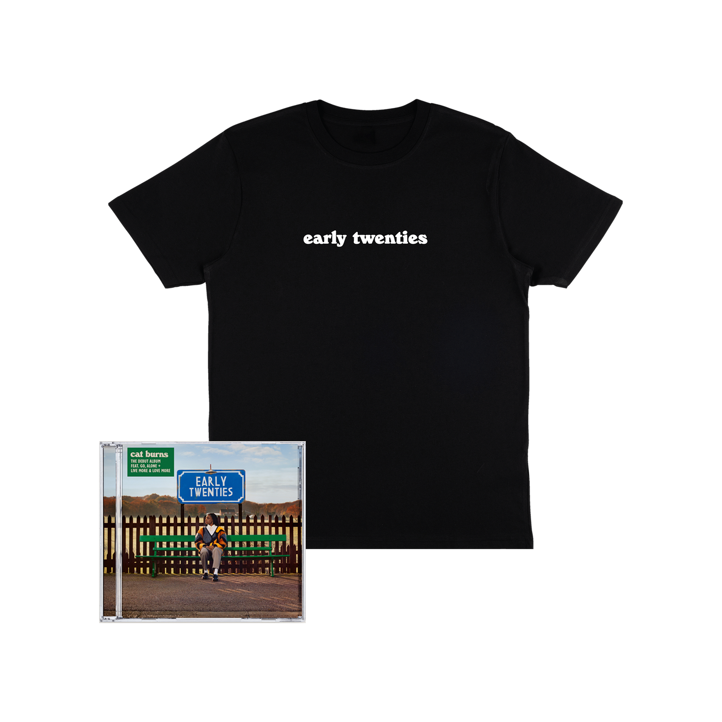 Early Twenties | Alt Cover CD + Black T-Shirt Bundle