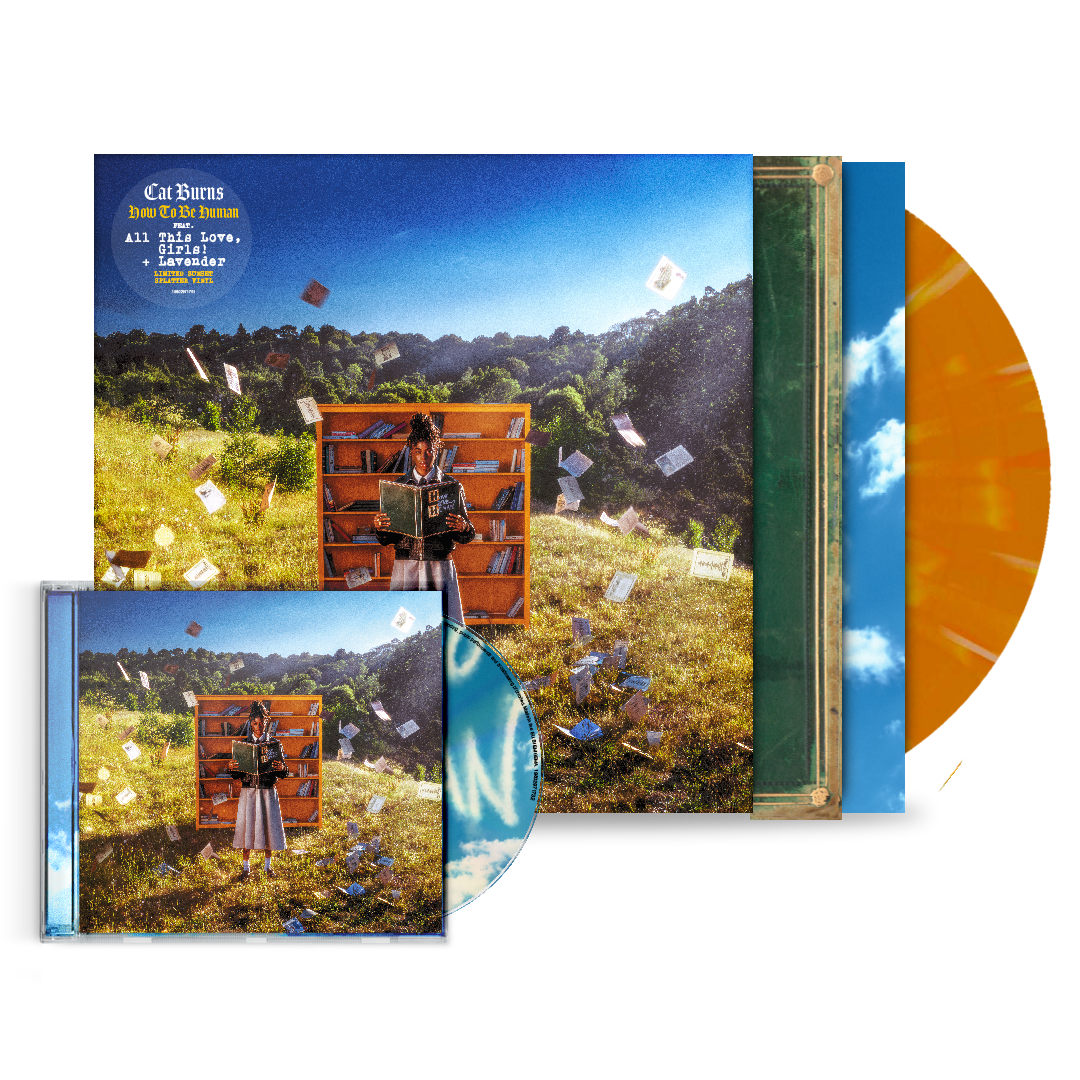 Cat Burns - How to be Human Signed CD and Orange Splatter Vinyl Bundle
